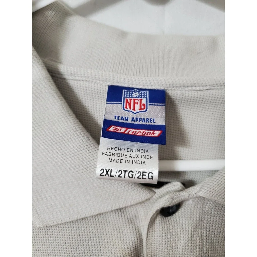 Vintage Reebok Play Dry NFL Team Apparel Falcons Polo Shirt Mens 2XL NWT STAIN